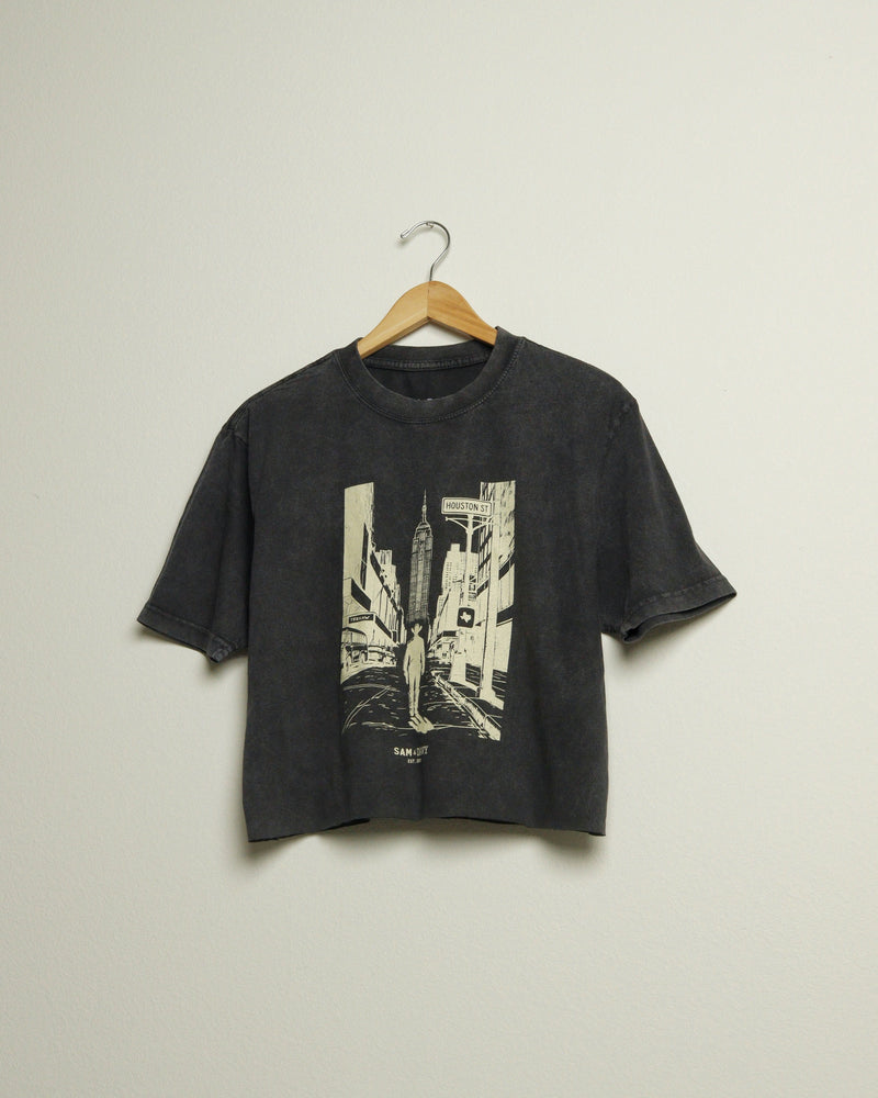 Concrete Cowboy Heavyweight Vintage Wash Crop Top