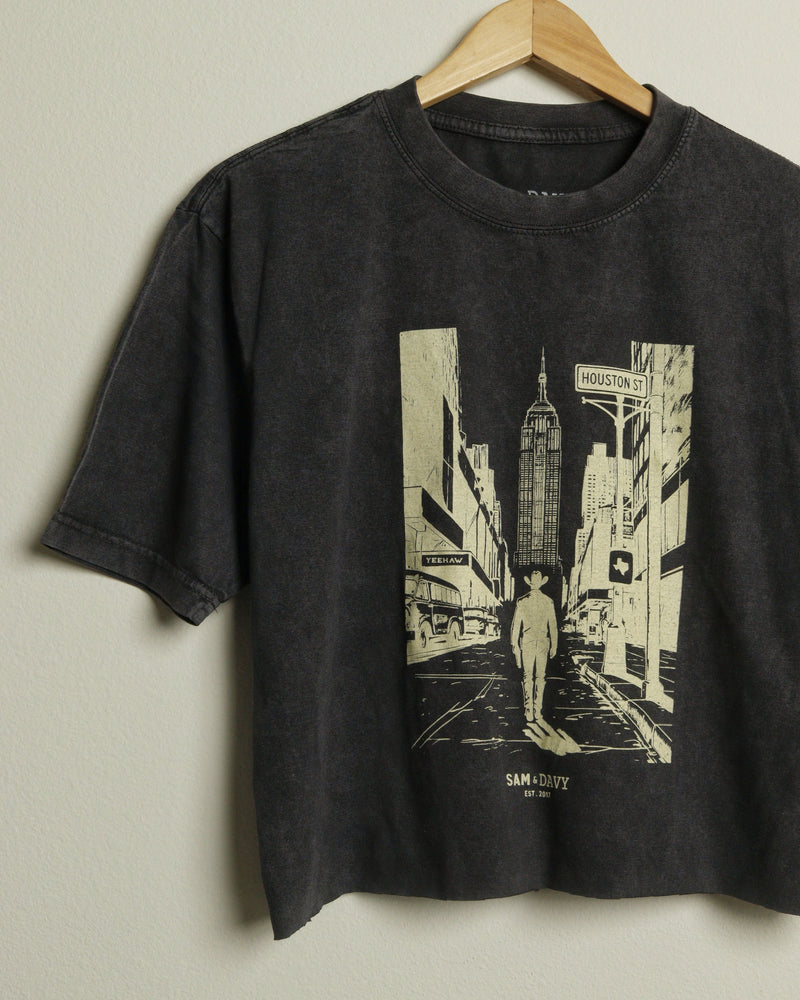Concrete Cowboy Heavyweight Vintage Wash Crop Top