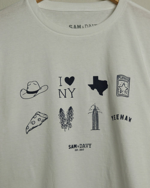 Texas to NYC Mash Up Crop Top