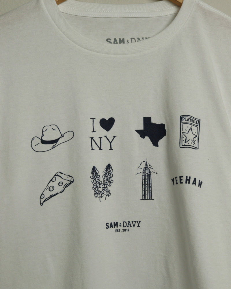 Texas to NYC Mash Up Crop Top