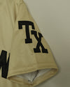 The HTOWN Crop Baseball Jersey (Champagne/Black)