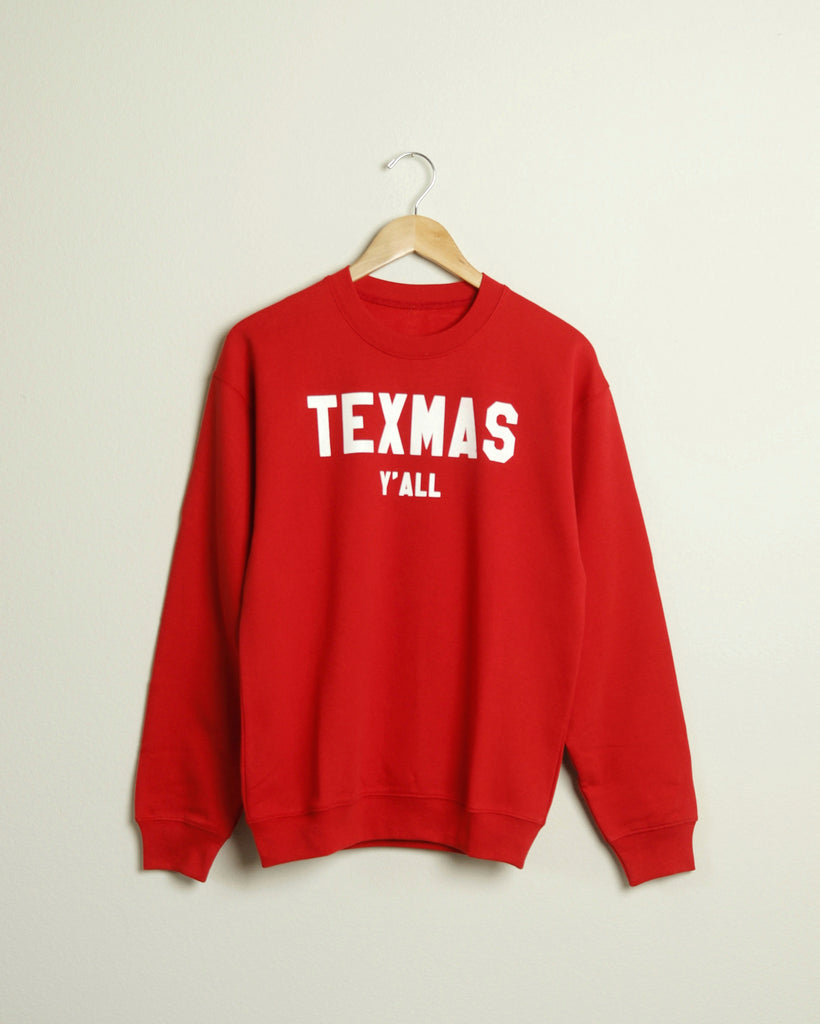 The TEXMAS Crewneck (Red/White)