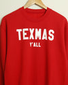 The TEXMAS Crewneck (Red/White)