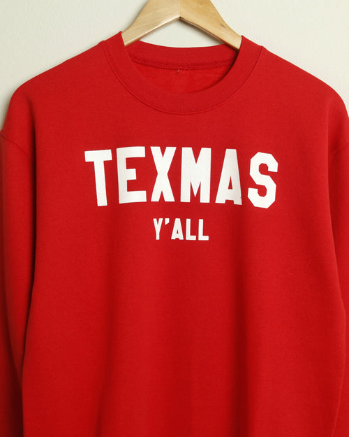 The TEXMAS Crewneck (Red/White)