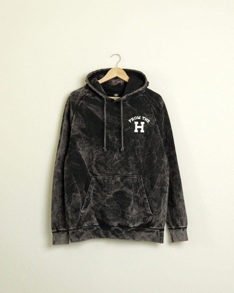 From the H Vintage-wash Hoodie (Black)