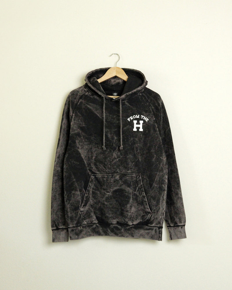 From the H Vintage-wash Hoodie (Black)