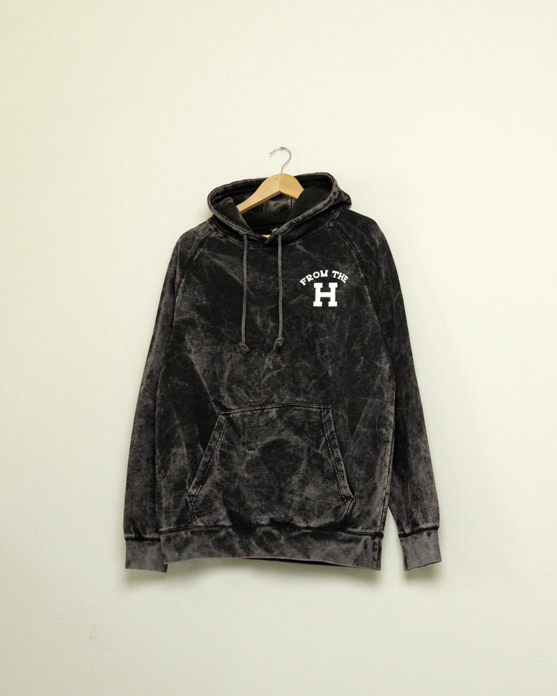 From the H Vintage-wash Hoodie (Black)