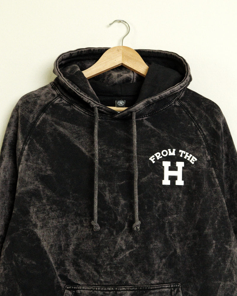 From the H Vintage-wash Hoodie (Black)