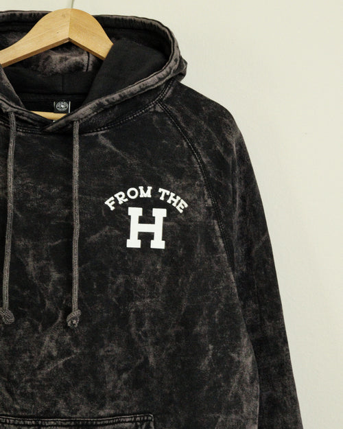 From the H Vintage-wash Hoodie (Black)