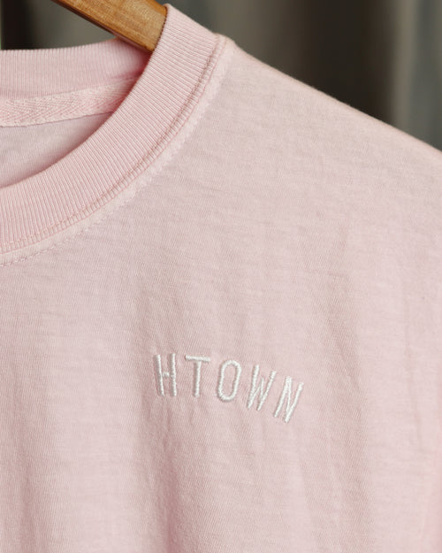 HTOWN Embroidered Vintage-Wash T-Shirt (5 color options)