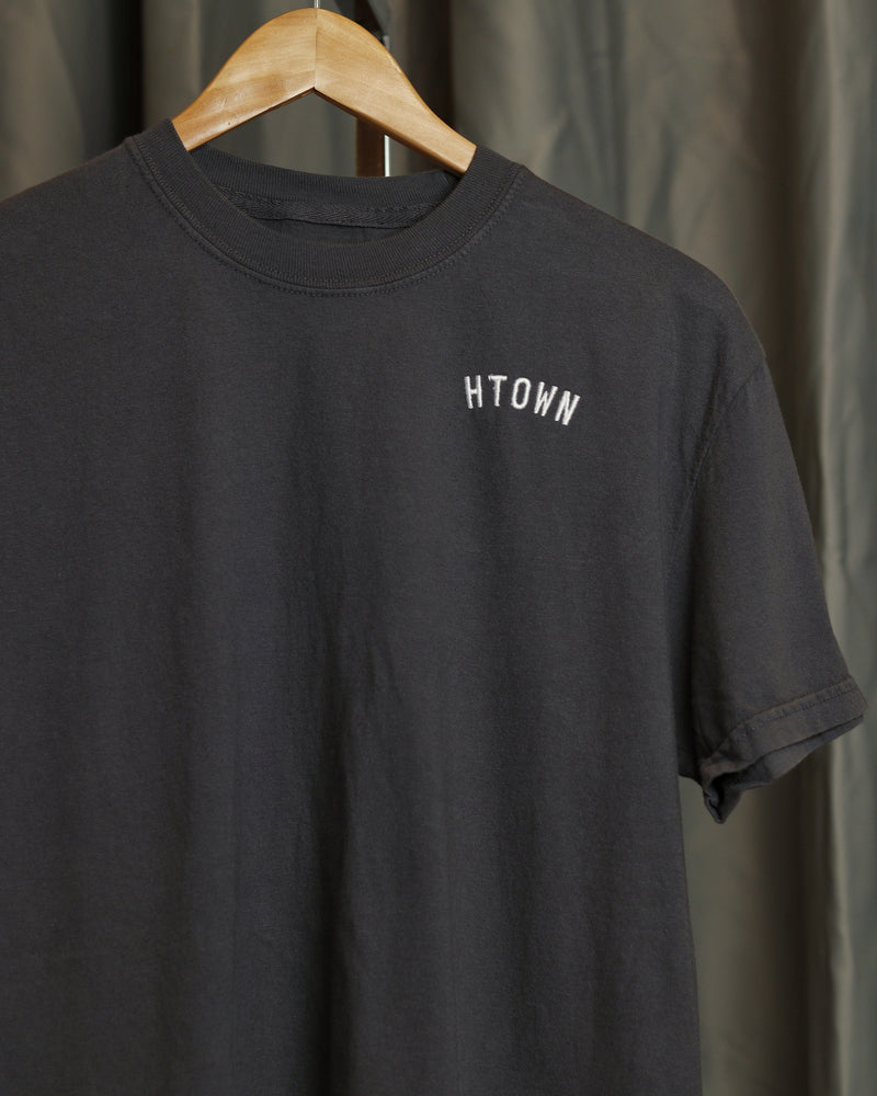 HTOWN Embroidered Vintage-Wash T-Shirt (5 color options)