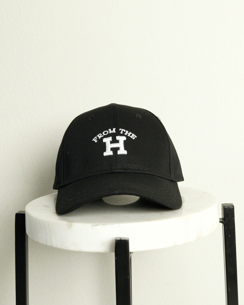 From the H Structured Hat (Black)