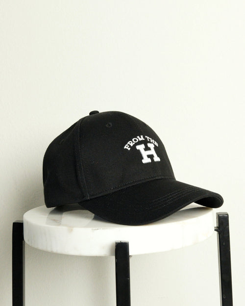 From the H Structured Hat (Black)
