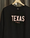 TEXAS Crewneck (Black/Light Pink)