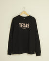 TEXAS Crewneck (Black/Light Pink)