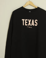 TEXAS Crewneck (Black/Light Pink)