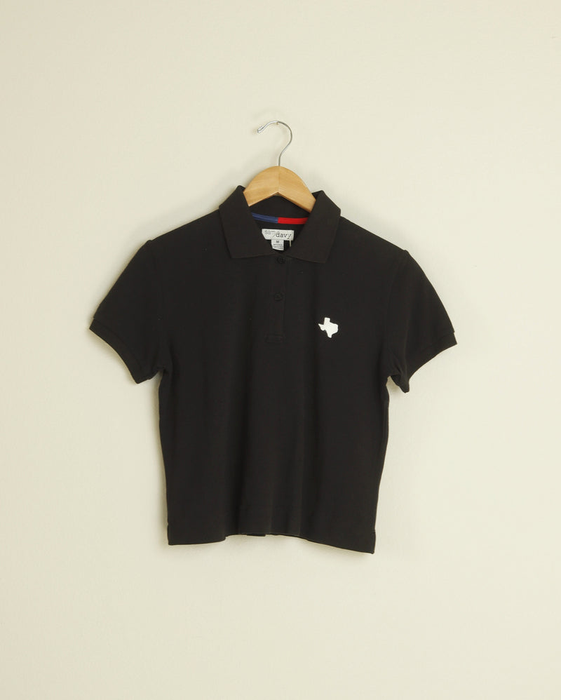 The Official Texas Crop Polo (Women's Black/White)