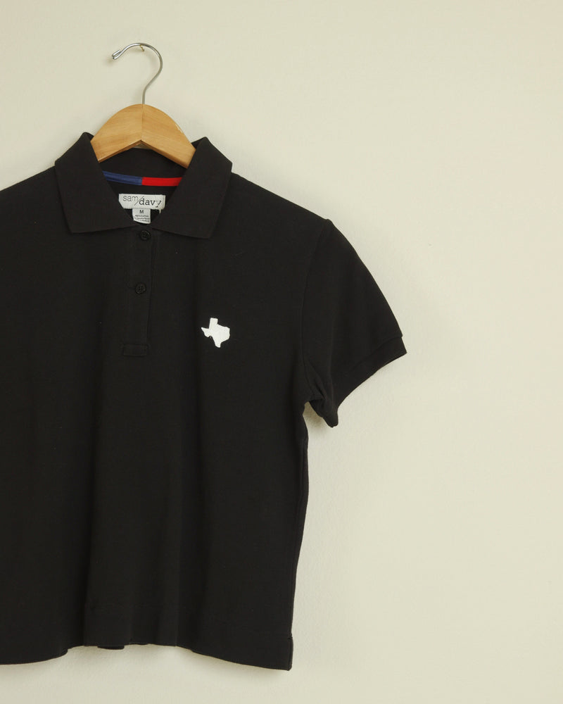 The Official Texas Crop Polo (Women's Black/White)