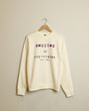 Dessert Gallery Houston is Everything Crewneck Sweatshirt (Cream/Purple)