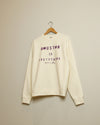 Dessert Gallery Houston is Everything Crewneck Sweatshirt (Cream/Purple)
