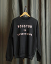 The Houston is Everything Crewneck (Unisex Heather Charcoal/Light Pink)