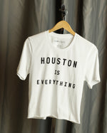 Houston is Everything Crop Tee (White/Black)