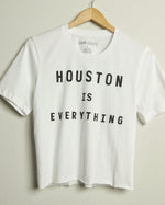 Houston is Everything Crop Tee (White/Black)