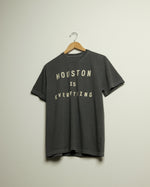 Houston is Everything Midweight Vintage-Wash Tee (Faded Charcoal/Khaki)