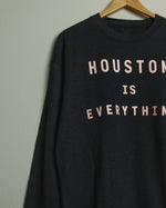 The Houston is Everything Crewneck (Unisex Heather Charcoal/Light Pink)