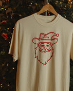 The HTOWN Santa Tee (Cream/Red)