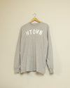 HTOWN Long Sleeve Tee (Grey/White