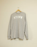 HTOWN Long Sleeve Tee (Grey/White