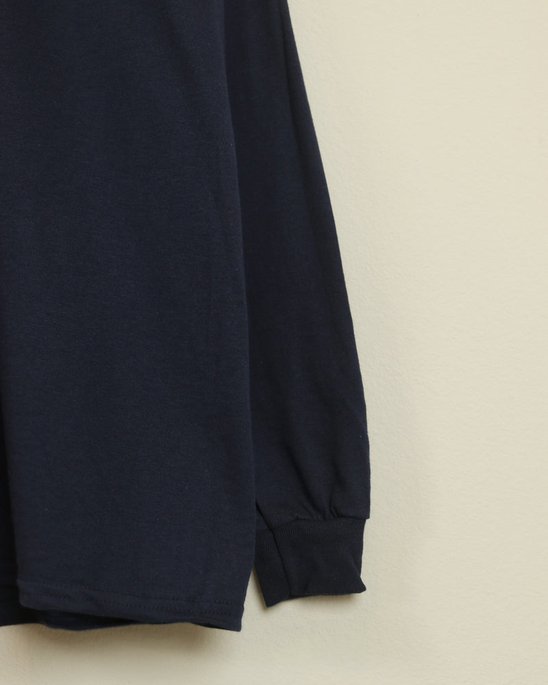 From the H Long Sleeve Tee (Navy/White)