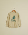Merry Texmas Toddler Sweatshirt (Cream/Pine Green)