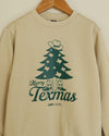 Merry Texmas Toddler Sweatshirt (Cream/Pine Green)