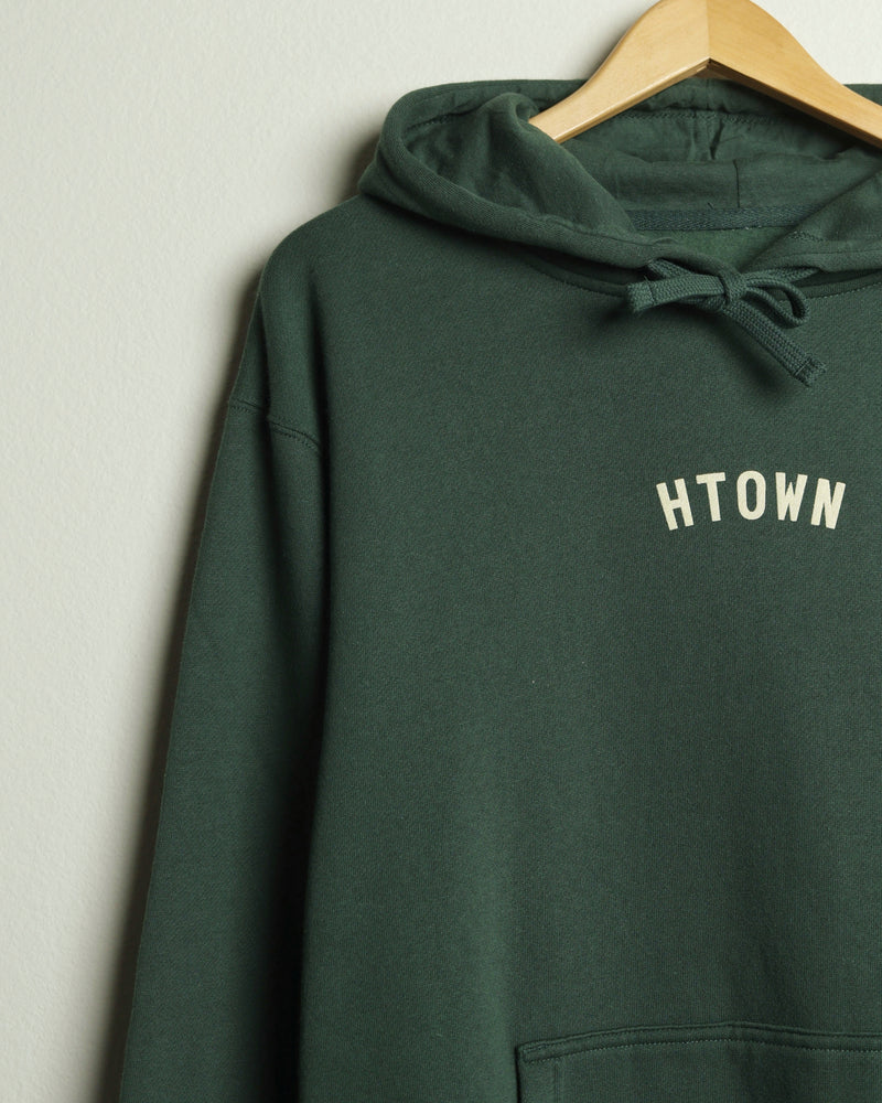 Mini HTOWN Hoodie (Pine Green/Khaki)