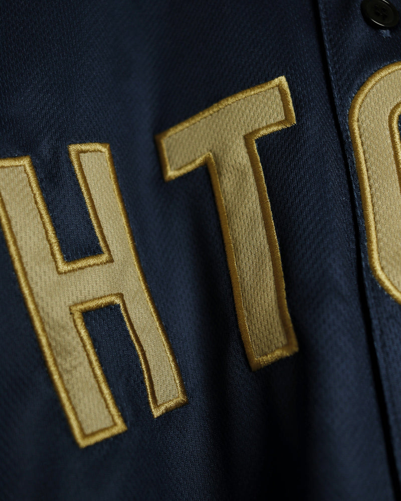 The HTOWN Pennant Baseball Jersey (Navy/Gold)