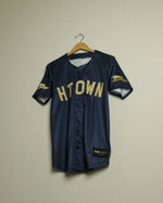 The HTOWN Pennant Baseball Jersey (Navy/Gold)