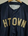 The HTOWN Pennant Baseball Jersey (Navy/Gold)