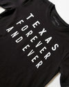 Texas Forever and Ever Tee (Black/White)
