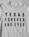 Texas Forever and Ever Tee (White/Black)