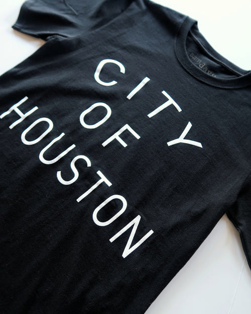 The City of Houston Tee (Unisex Black/White)