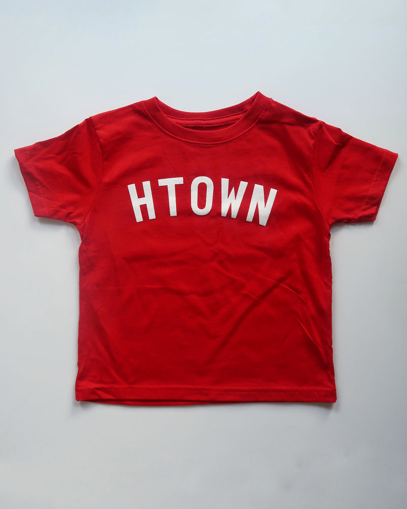 The HTOWN Toddler Tee (Red/White)