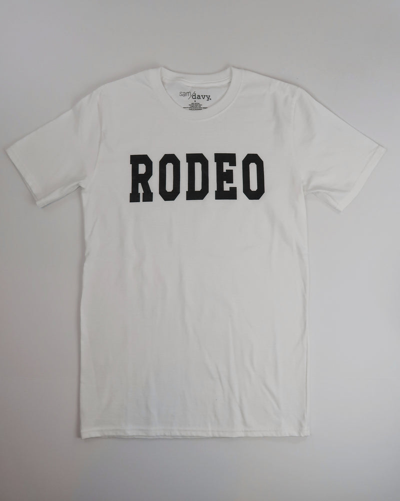 The Rodeo Tee (White/Black)