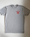 From the H Tee (Grey/Red)