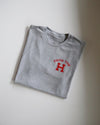 From the H Tee (Grey/Red)