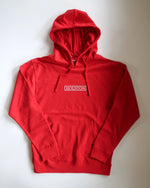 The Houston Stamp Hoodie (Unisex Red/White)