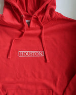 The Houston Stamp Hoodie (Unisex Red/White)