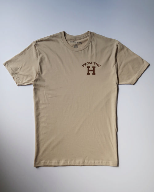 From the H Tee (Tan/Brown)