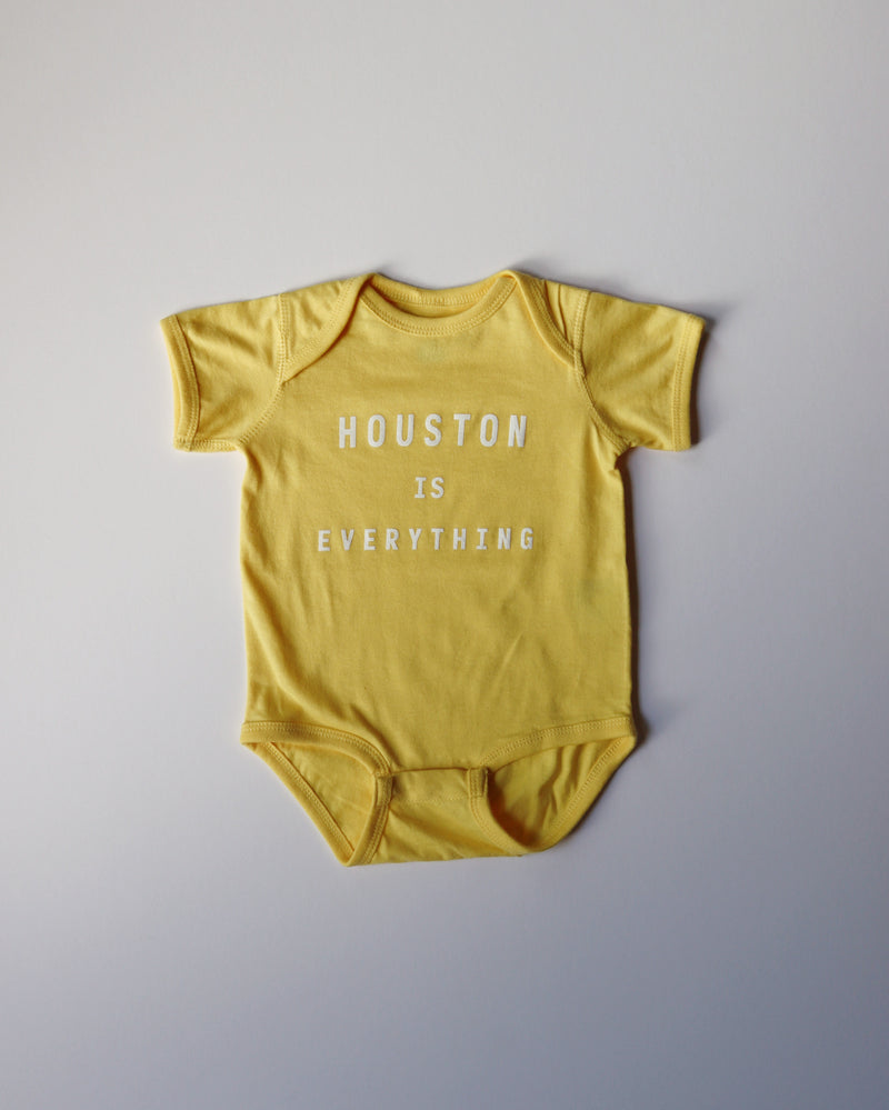 The Houston is Everything Onesie (Yellow/White)